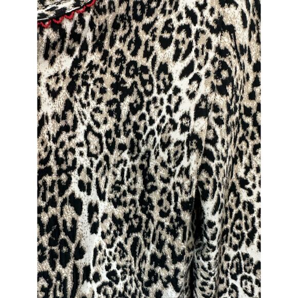 Marc Cain Cheetah Print Casual Stretch Long Sleeve Open Front Cardigan Size 2 - Picture 8 of 13